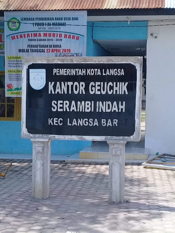 
 APBG Belum Turun, Geuchik Gampong Serambi Indah Sudah Laksanakan Kegiatan