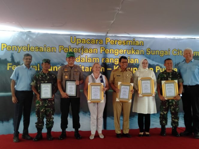
 Upacara Peresmian Penyelesaian Pekerjaan Pengerukan Sungai Citarum Purwakarta