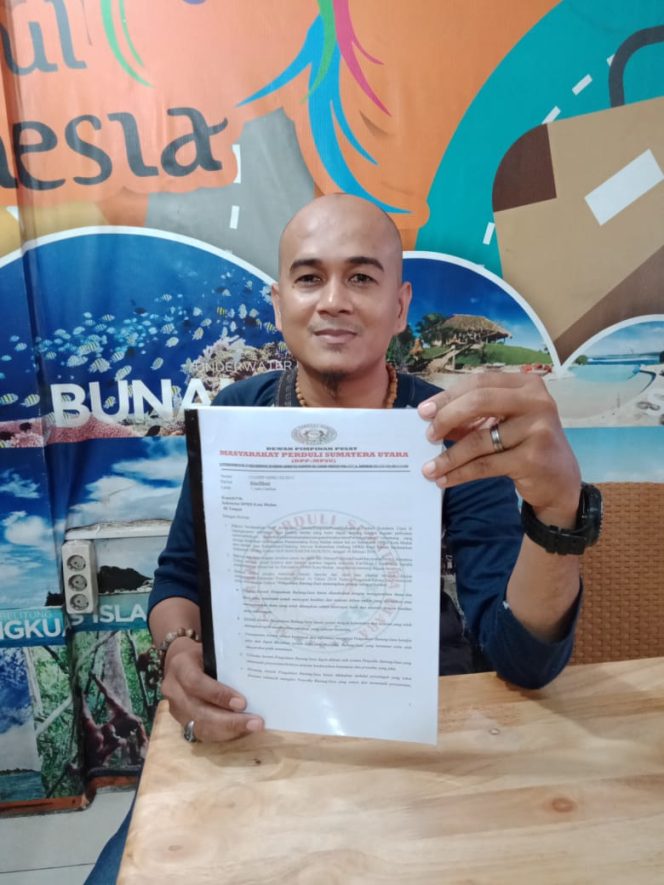 
 Ketum MPSU Layangkan Surat Ke Sekretariat DPRD Kota Medan, Terkait Tender CS Dengan Menggunakan Sertifikat Palsu