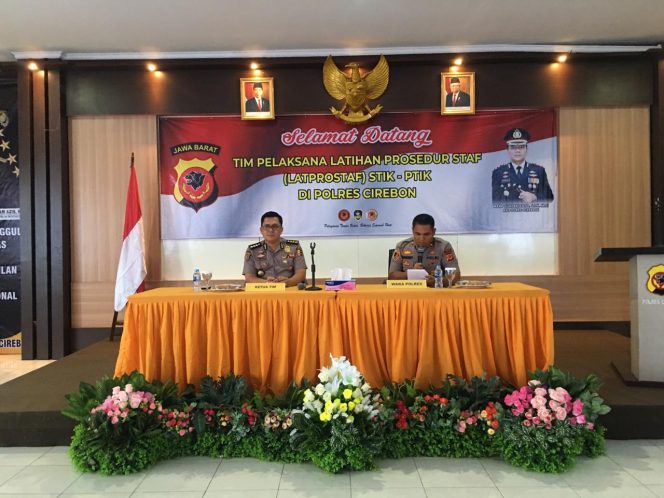 
 Polresta Cirebon Polda Jabar Terima Kunjungan Tim Pelaksanaan Latprostaf STIK- PTIK