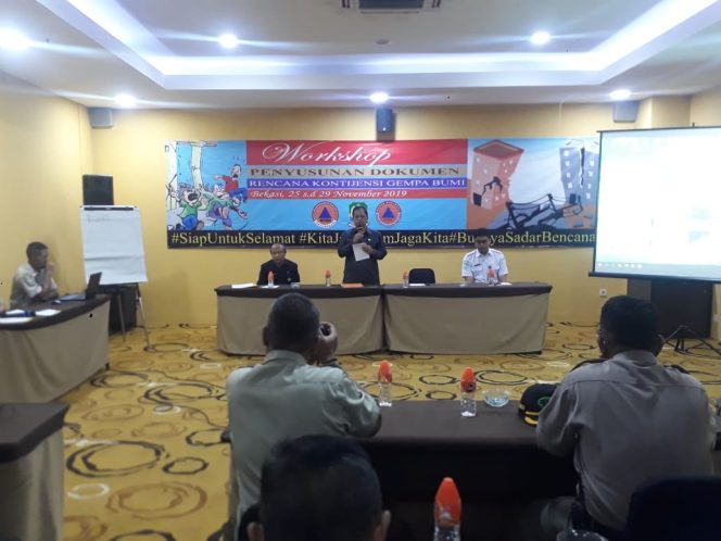 
 BNPB Gelar Workshop Penyusunan Dokumen Rencana Kontijensi Gempa Bumi di Kota Bekasi