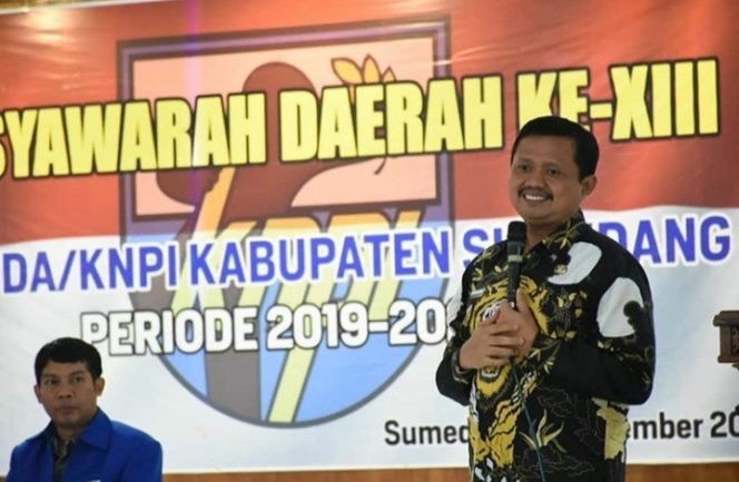 
 Bupati Sumedang Membuka Musyawarah Daerah XIII Pemuda/KNPI Kabupaten Sumedang