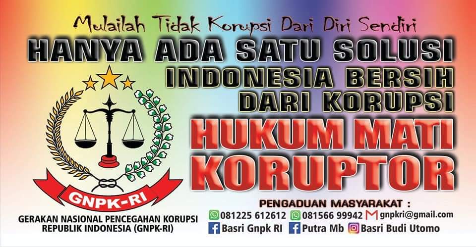 Basri: GNPK RI Dukung Wacana Hukuman Mati Oleh Presiden Jokowi