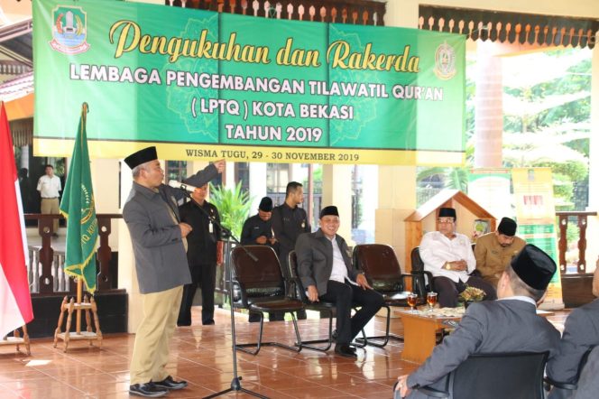 
 Wali Kota Lantik Wakil Wali Kota Bekasi Jadi Ketua LPTQ Kota Bekasi