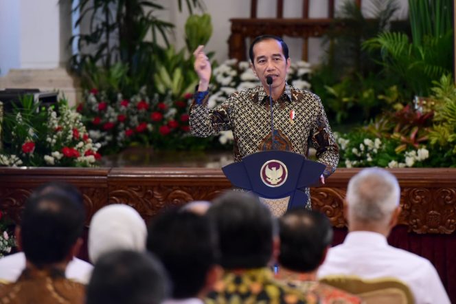 
 Presiden Jokowi Menekankan Pentingnya Kepemimpinan Disetiap Kementerian, Lembaga, Hingga Negara Untuk Memegang Teguh Ideologi Pancasila