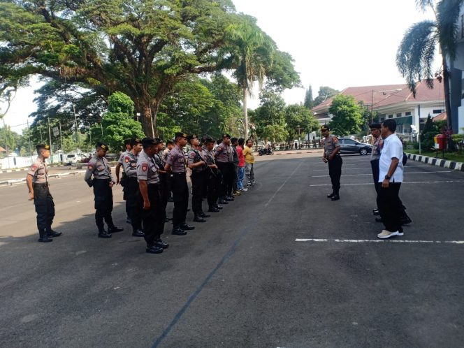 
 Polres Subang Polda Jabar Siap Amankan Unjuk Rasa Damai LSM Paguyuban Sundawani Wirabuana