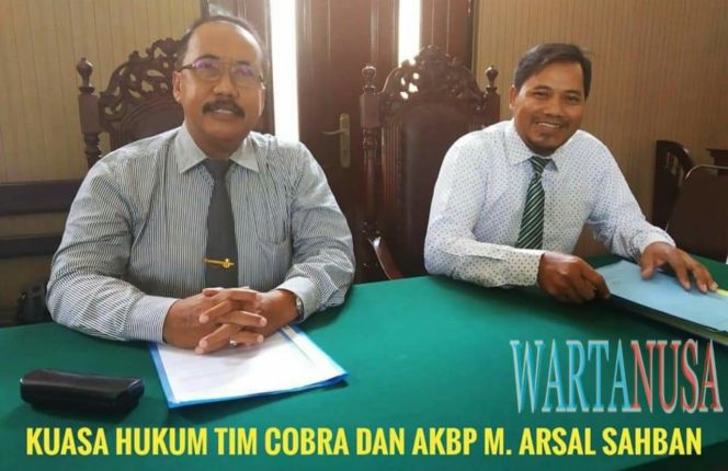 
 “Gugatan Qnet Rp. 100 Milyar, Kepada AKBP M Arsal Sahban, Kandas”. Tim Cobra Menangkan Sidang Pra Pradilan Di Kediri