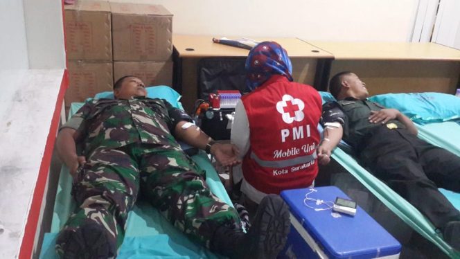 
 Kodim Solo Gelar Donor Darah, Dalam Rangka Hari Juang TNI AD TA. 2019