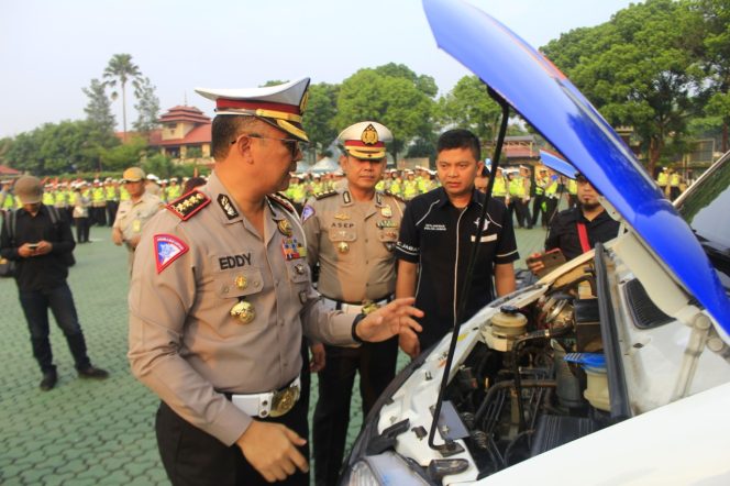 
 Kesiapan Pengamanan OPS Lilin Lodaya 2019 Dit Lantas Polda Jabar Adakan Pengecekan Randis R-4 Dan R-2