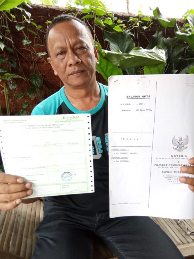 
 Encang Seorang Mantan Kades Antajaya Beberkan Kronologis Status Tanah Blok Babakan Pasir Kalong Antajaya