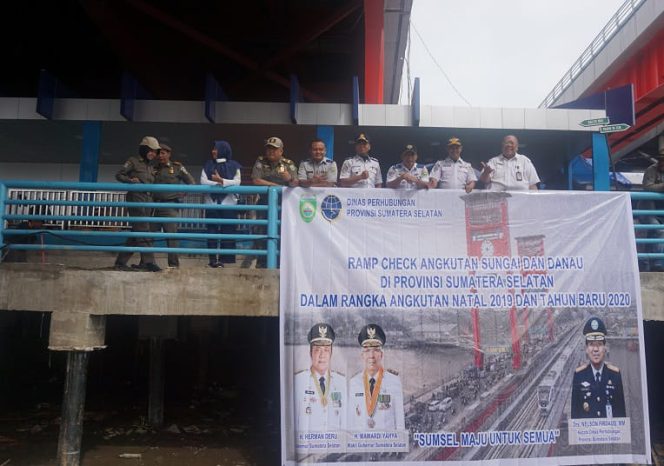 
 Sambut Hari Natal 2019 dan Tahun Baru 2020, Dinas Perhubungan Provinsi Sumael adakan Ramp Check Angkutan serta Sosialisasi Tentang Keselamatan Pelayanan Angkutan Sungai dan Danau