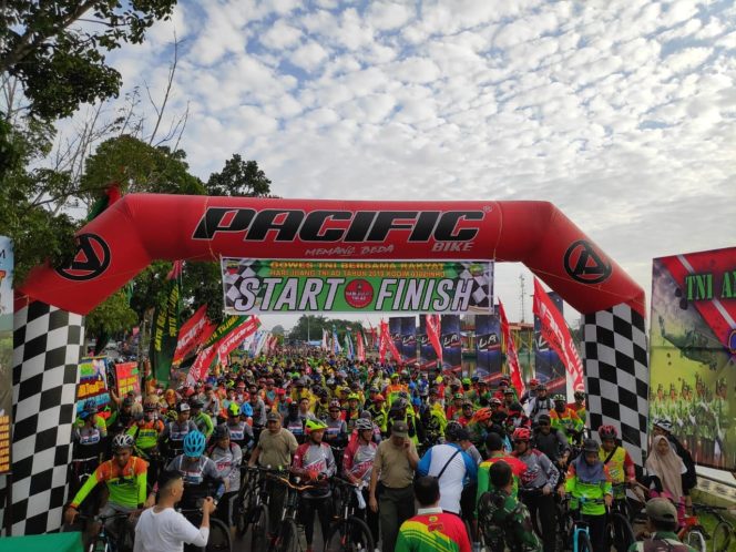 
 Dalam Rangka Hari Juang TNI AD Ke 74, Kodim 0302 Inhu Adakan Fun Bike Se- Provinsi Riau