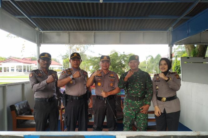 
 Kapolres Langsa Cek Pos Pelayanan Jelang Natal dan Tahun Baru