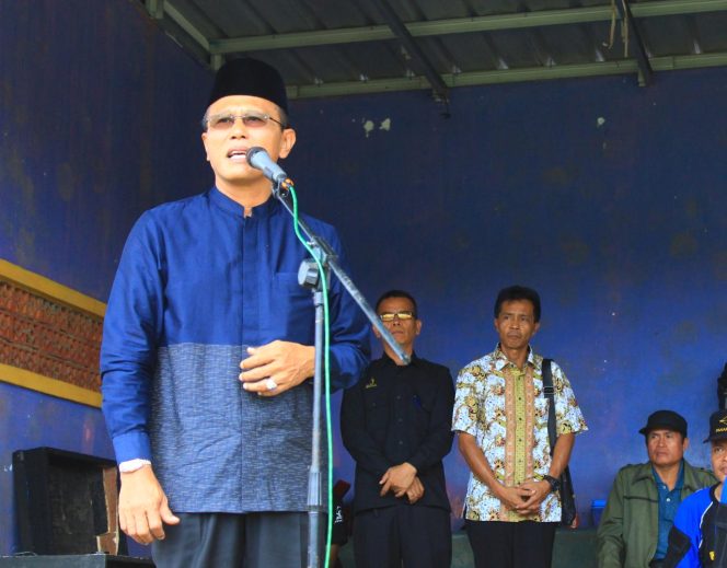 
 Kegiatan Diklatsar Ressant Santri Dilepas Bupati Ciamis