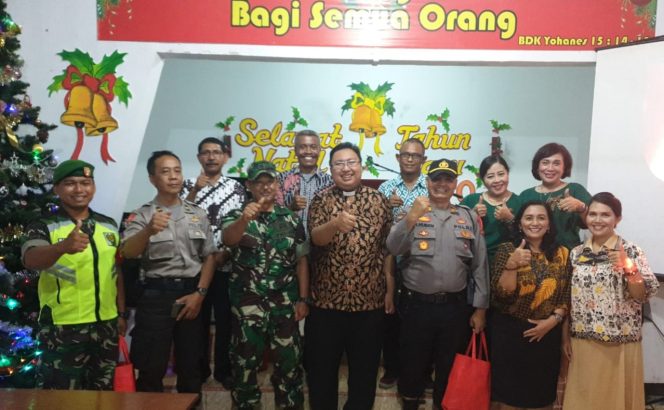 
 Polsek Cisaga Bersama Koramil 1312  Cisaga PAM  Perayaan Natal Gereja Kristen Pasundan Dusun Cinyenang