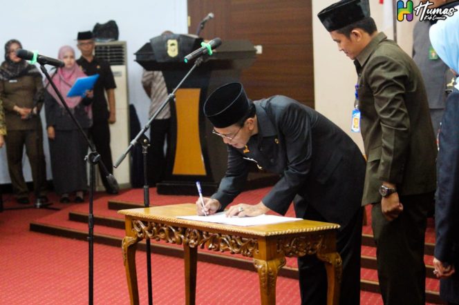 
 Bupati Ciamis Lantik 157 Pejabat Tinggi Pratama Dan Administrator Dilingkungan Pemkab Ciamis