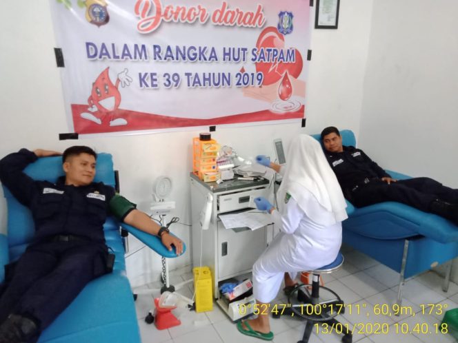 
 Donor Darah Dan Perlombaan Semarakan HUT Satpam Ke 39