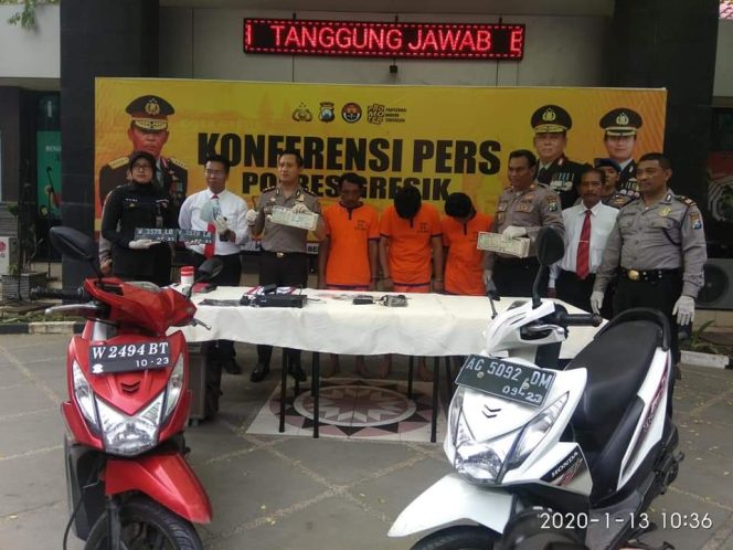 
 3 TKP, Curanmor Akhirnya Dibekuk Petugas Polsek Menganti