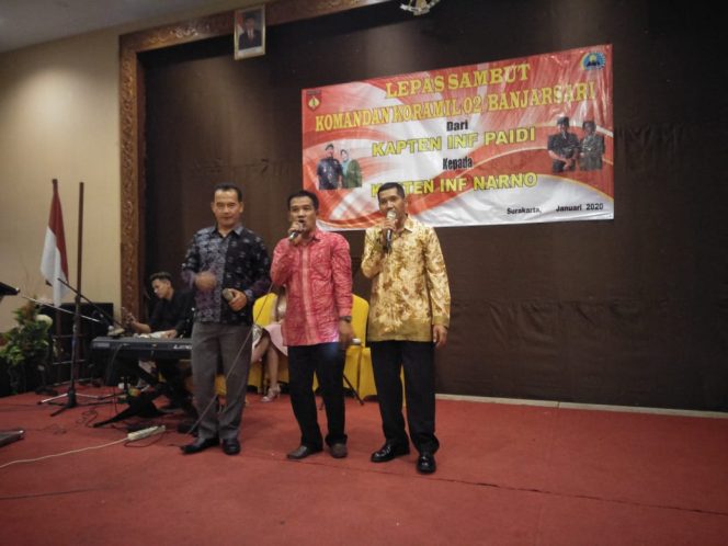 
 Lepas sambut Danramil 02/ Banjarsari dikemas dengan Komsos bersama lurah dan Tokoh Masyarakat