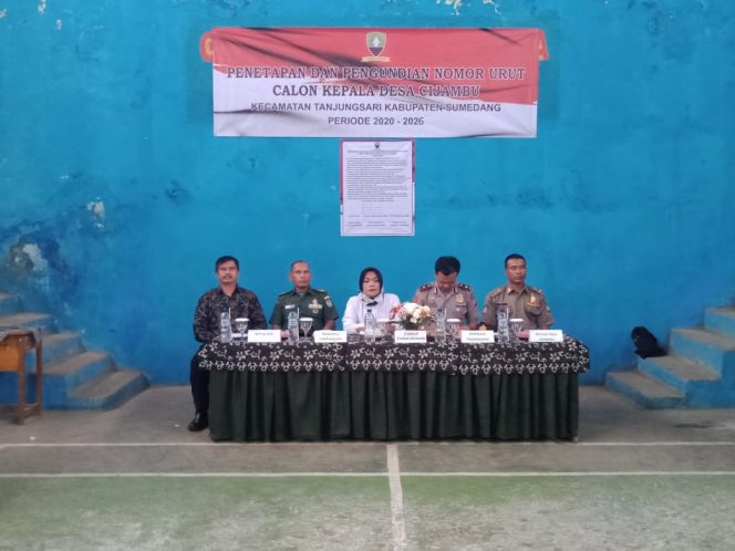 
 Panitia Pilkades Desa Cijambu Laksanakan Penetapan Pengundian Nomor Urut Calon Kepala Desa