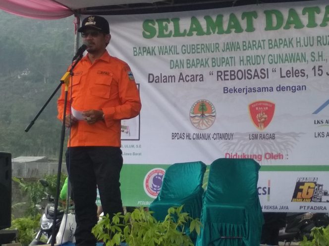 
 Wakil Bupati Apresiasi Rehabilitasi lahan Hijau Di Kecamatan Leles 
