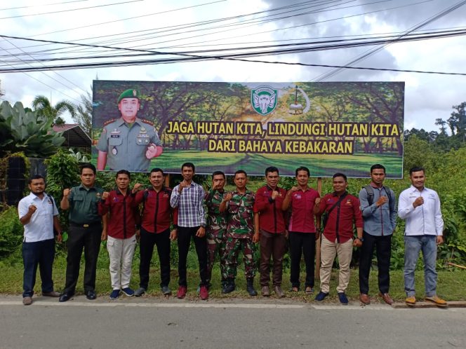 
 Cegah Karhutlah, Kodim Simeulue Lakukan Sosialisasi