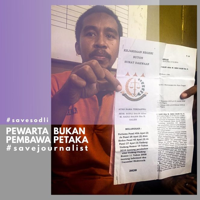 
 Wartawan Dipenjara, Istrinya Dipecat. Ini Penyataan Sikap AJI Kendari Tengah