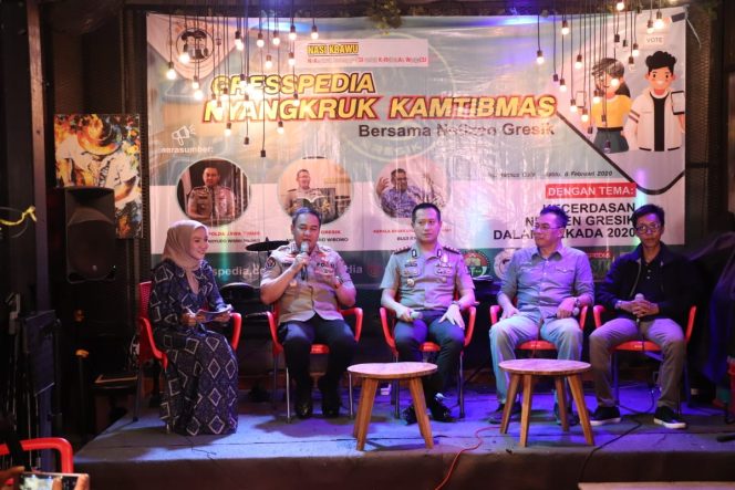 
 Nyangkruk Kamtibmas Bersama Netizen Gresik, Bebas Hoax, Provokatif dan Isu Sara