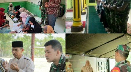 Teks: Serangkaian kegiatan non fisik TMMD-107 Kodim 0104/Atim