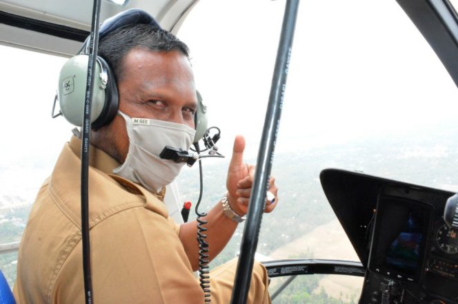 Antisipasi Covid-19, Forkompimda Aceh Timur Pantau Aktifitas Laut Dari Udara