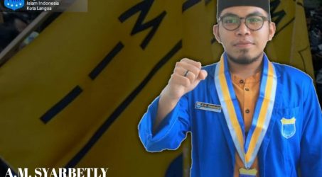 Teks Foto: Ketua PMII Kota Langsa, AM Syarbetly