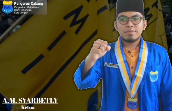 
 Teks Foto: Ketua PMII Kota Langsa, AM Syarbetly