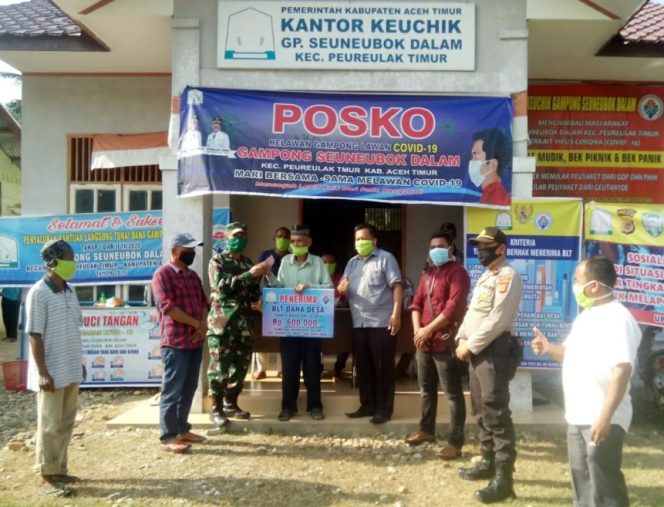 
 Tercepat Salurkan BLT DG Tahap 3, Camat dan PLD Apresiasi Keuchik Seuneubok Dalam