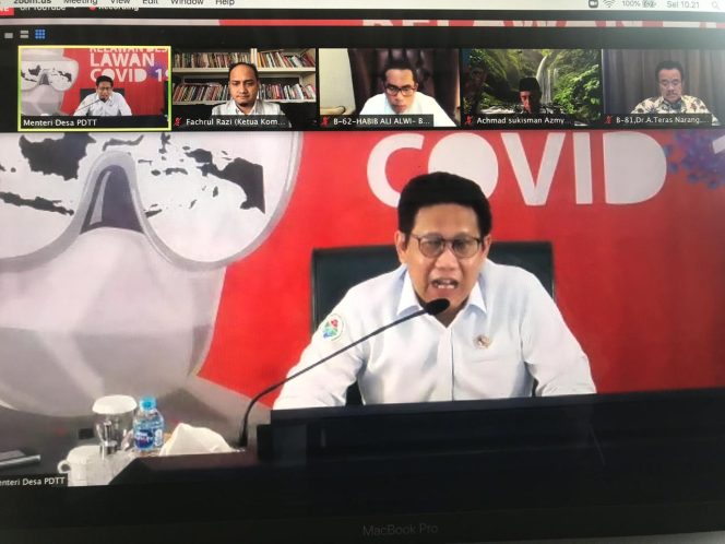 
 Komite I DPD RI dan Kemendes akan Bersinergi dalam Program Penanggulangan Covid19 di Desa