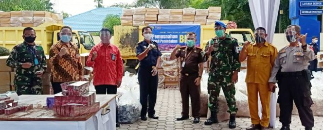 
 KPPBC TMP C Kuala Langsa Musnahkan 6.520.000 Batang Rokok Ilegal
