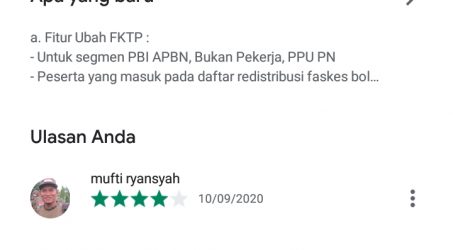 Teks: Aplikasi Mobile JKN di Android