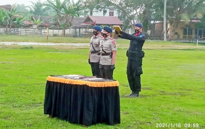 
 Kompi 2 Batalyon B Satbrimob Polda Aceh Laksanakan Sertijab Danki