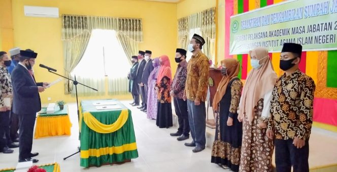 
 Sembilan Pejabat Pelaksana Akademik IAIN Langsa Dilantik