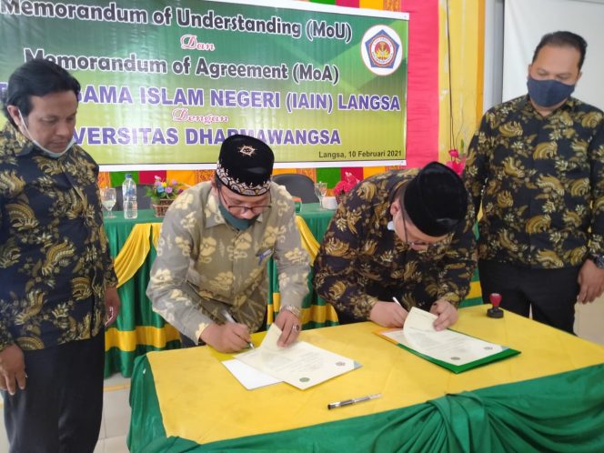 
 IAIN Langsa – Universitas Dharmawangsa Tandatangani MoU Bidang Tri Dharma Perguruan Tinggi