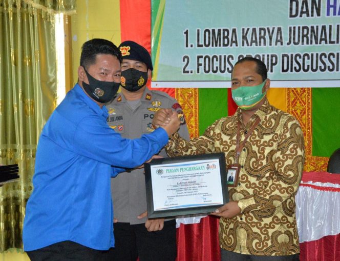 
 Mitra Strategis, PWI Langsa Anugerahi Penghargaan untuk Bank Aceh Syariah