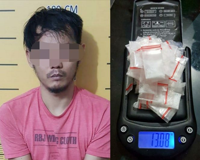 
 Polres Langsa Ringkus Pemuda Miliki 39 Paket Sabu