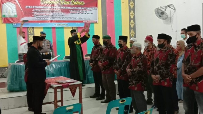 
 Camat Peureulak Lantik TPG