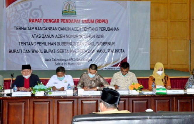 
 Penyelenggara Pemilu dan Stakeholder se Aceh Bahas Perubahan Raqan Pilkada di Langsa