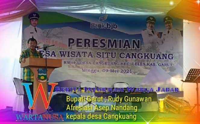 
 Launching Desa Wisata, Bupati Garut Apresiasi Kades Cangkuang