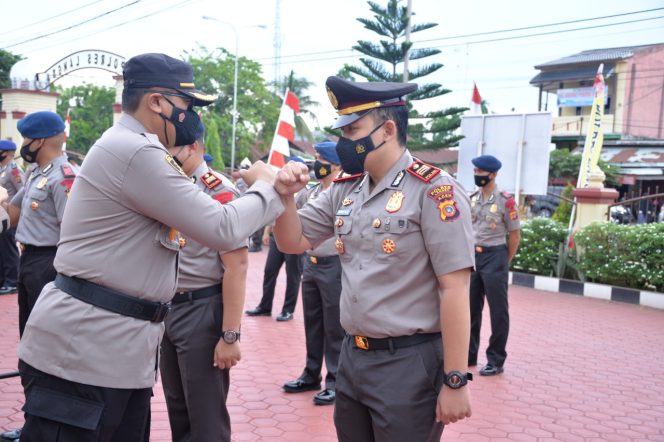 
 Jajaran Personil Polres Langsa Naik Pangkat