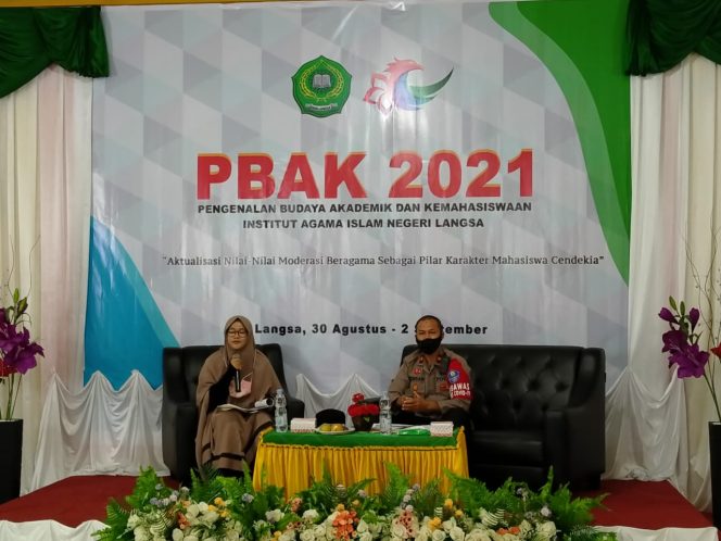 
 Wakapolres Ajak Mahasiswa Baru IAIN Langsa Tangkal Paham Radikalisme