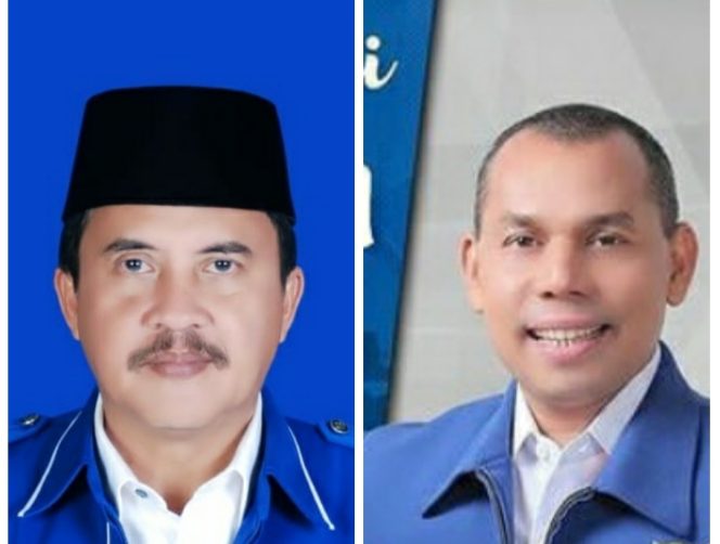 
 Foto : Ketua DPC Demokrat Langsa Syahyuzar Aka (kiri) dan Anggota DPR RI Muslim, SHI, MM (kanan)