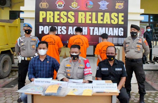 
 Empat Tersangka Perampokan Dumtruck di Aceh Tamiang Terancam Maksimal Sembilan Tahun Penjara