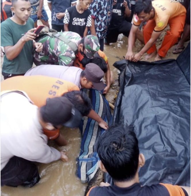 
 Korban Hanyut Terseret Arus di Sungai Gunung Pandan Aceh Tamiang Ditemukan Meninggal