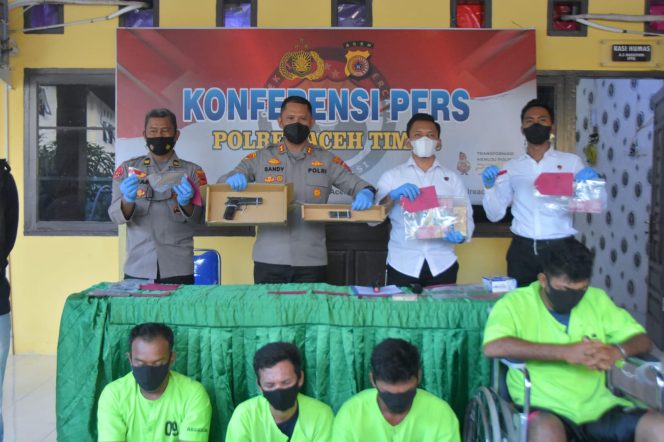 
 Berhasil Diringkus, Perampok Bersenpi di Peunaron Aceh Timur Terancam 12 Tahun Penjara